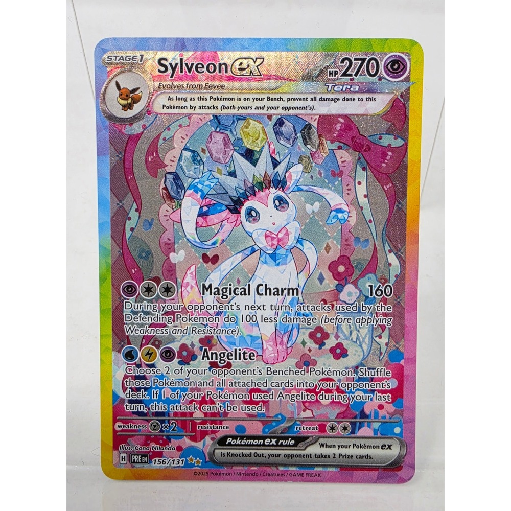 Pokemon Sylveon ex 156/131 Prismatic Evolutions Special Illustration Rare SIR